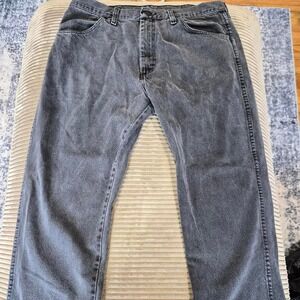 Vintage Rustler Faded Black Acid Wash Jeans 36x29